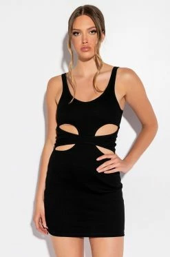 SO FIRE BODYCON CUT OUT MINI DRESS
