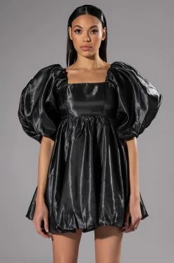 SO SWEET PUFF SLEEVE MINI DRESS