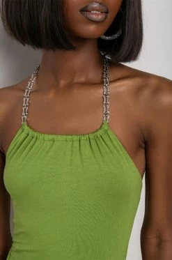 STOP STARING OPEN BACK MIDI DRESS 11 STOP STARING OPEN BACK MIDI DRESS -AKIRA Shop stop staring open back midi dress green 5 5