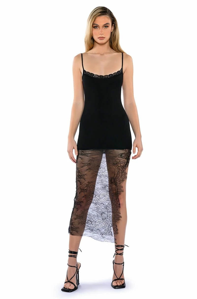 TINA LACE DETAIL MAXI DRESS - Image 2