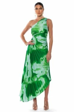 VALERIE ONE SHOULDER MAXI DRESS