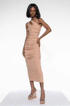 WHAT I WANT MAXI RIBBED DRESS