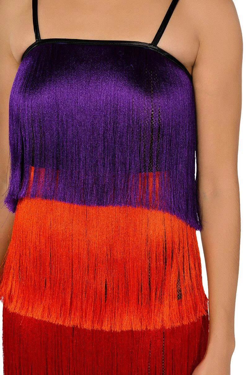 WHEN IN EUROPE TASSEL TIERED MAXI DRESS - Image 5