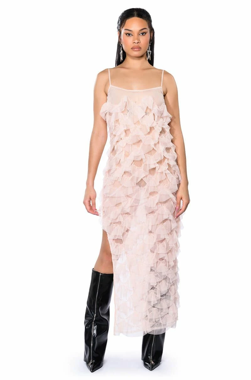 WISHLIST MESH TEXTURED MAXI DRESS - Image 2