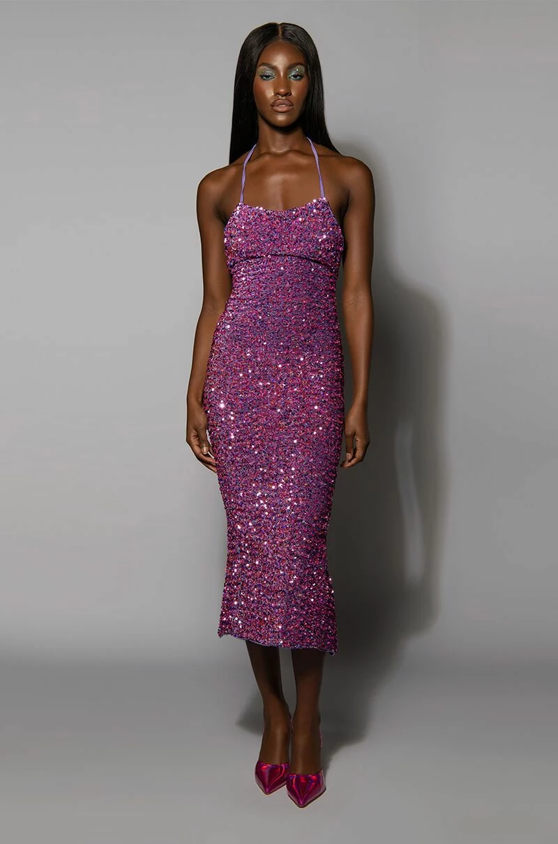 WONDERLAND SEQUIN MAXI DRESS - Image 3